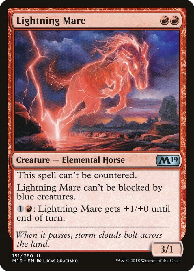 Image for Lightning Mare (151) [Core Set 2019] - Magic: The Gathering