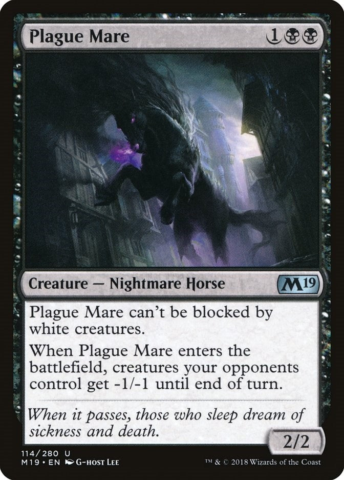 Image for Plague Mare (114) [Core Set 2019] - Magic: The Gathering