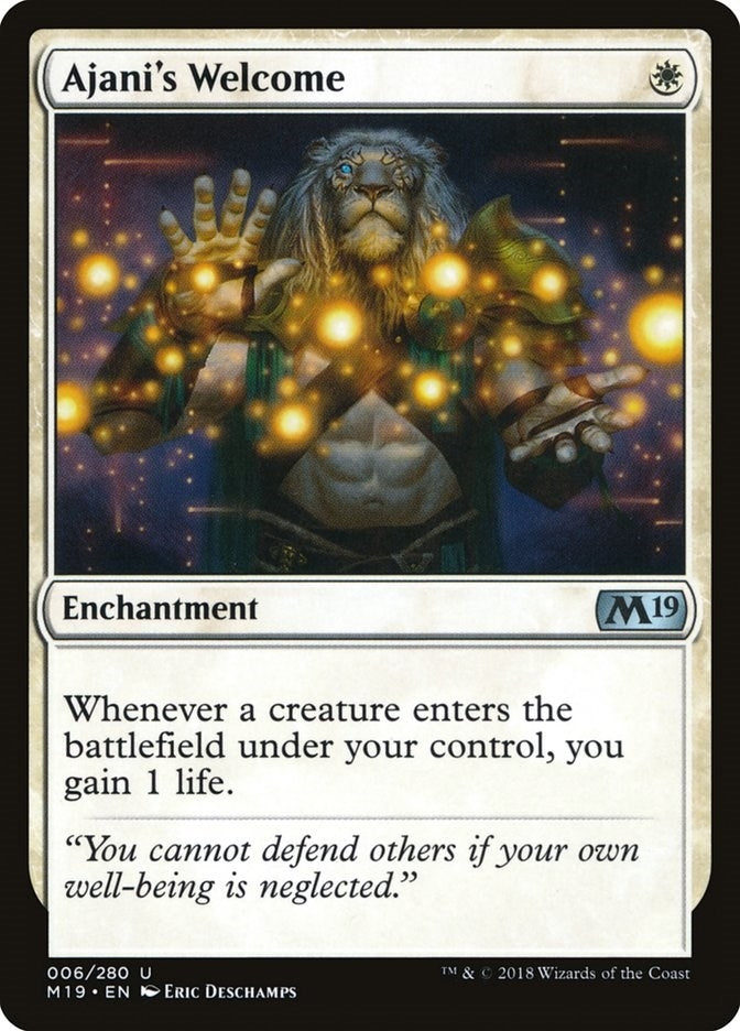 Image for Ajani's Welcome (6) [Core Set 2019] - Magic: The Gathering