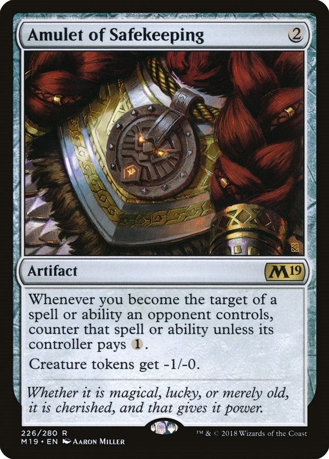 Image for Amulet of Safekeeping (226) [Core Set 2019] - Magic: The Gathering