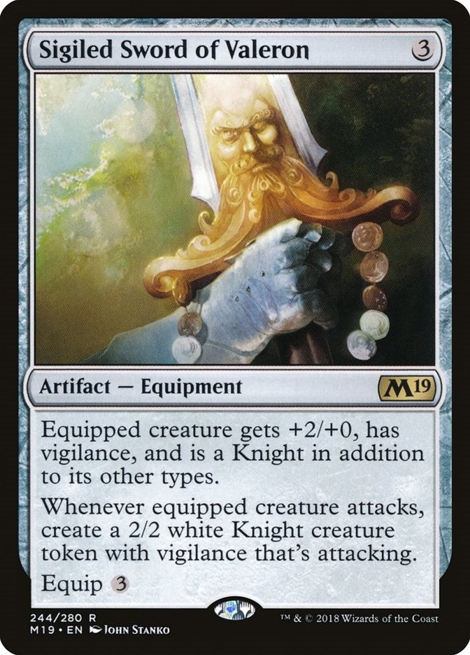 Sigiled Sword of Valeron (244) [Core Set 2019]