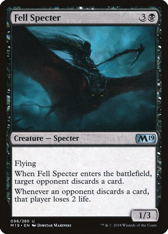 Image for Fell Specter (96) [Core Set 2019] - Magic: The Gathering