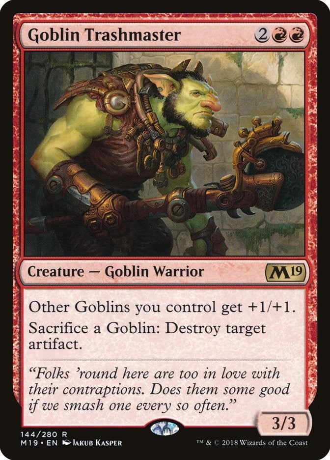 Image for Goblin Trashmaster (144) [Core Set 2019] - Magic: The Gathering