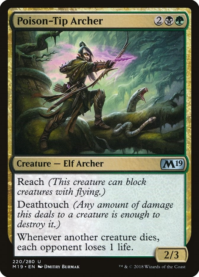 Image for Poison-Tip Archer (220) [Core Set 2019] - Magic: The Gathering