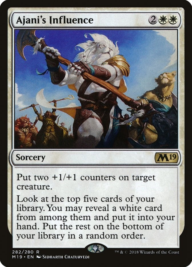 Image for Ajani's Influence (282) [Core Set 2019] - Magic: The Gathering