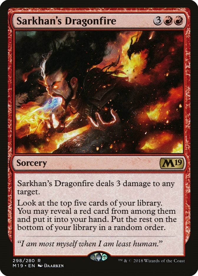 Image for Sarkhan's Dragonfire (298) [Core Set 2019] - Magic: The Gathering