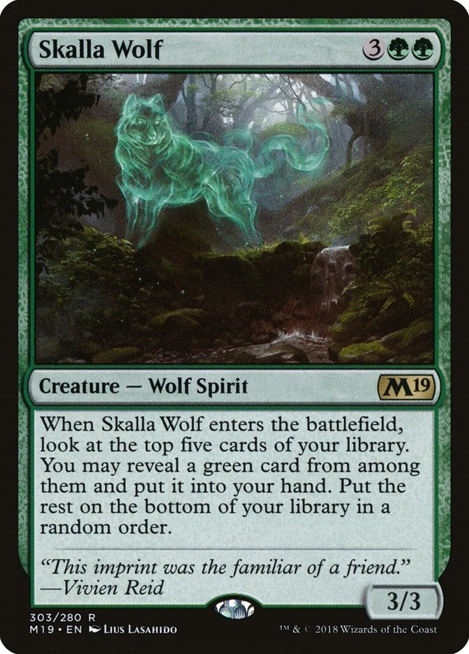 Image for Skalla Wolf (303) [Core Set 2019] - Magic: The Gathering