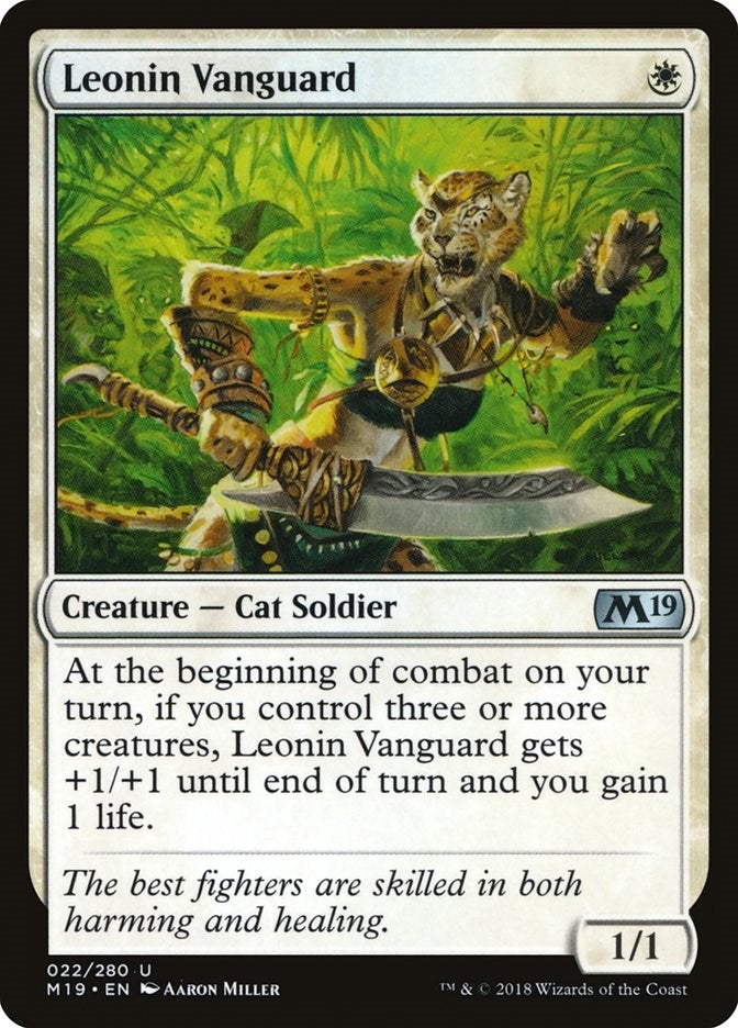 Image for Leonin Vanguard (22) [Core Set 2019] - Magic: The Gathering