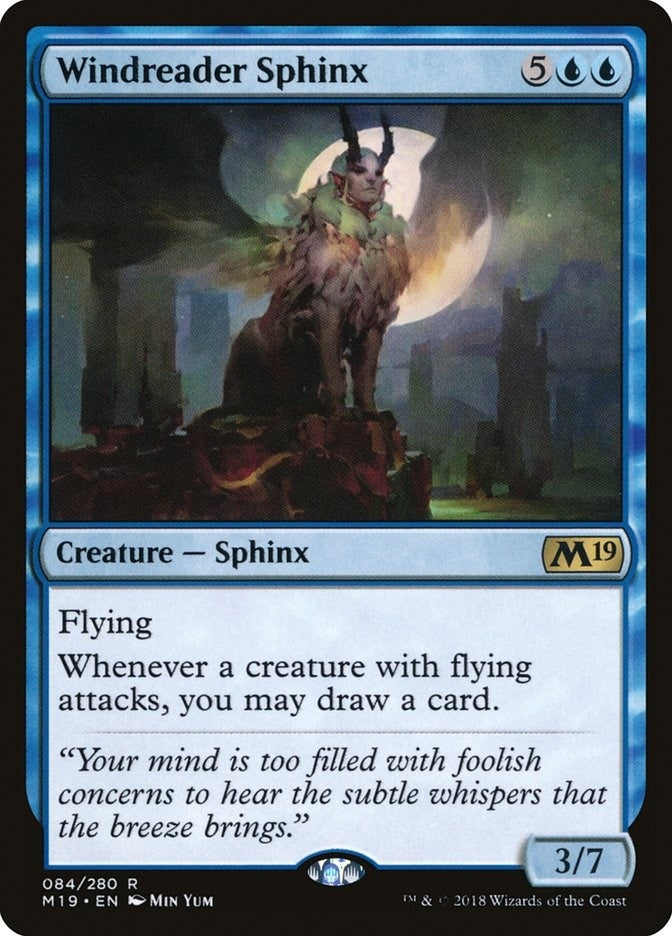 Image for Windreader Sphinx (84) [Core Set 2019] - Magic: The Gathering