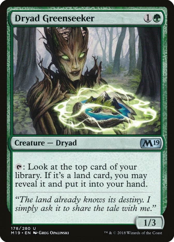 Image for Dryad Greenseeker (178) [Core Set 2019] - Magic: The Gathering