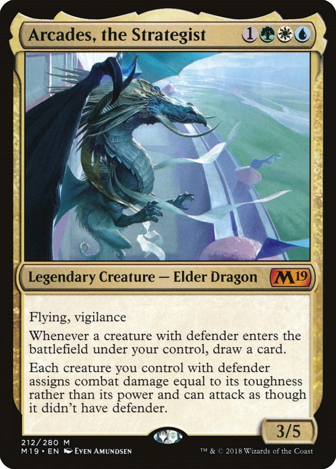 Image for Arcades, the Strategist (212) [Core Set 2019] - Magic: The Gathering