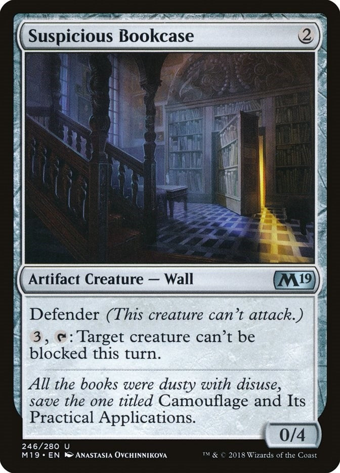 Image for Suspicious Bookcase (246) [Core Set 2019] - Magic: The Gathering
