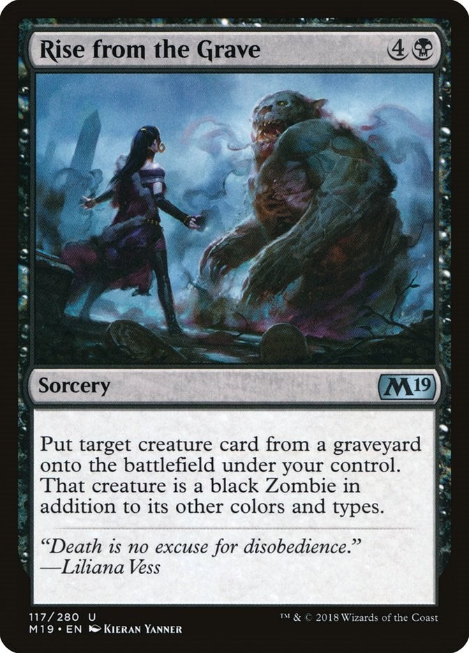 Image for Rise from the Grave (117) [Core Set 2019] - Magic: The Gathering