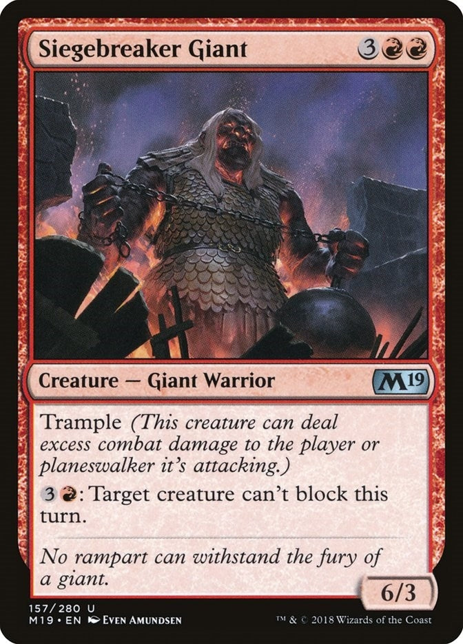 Image for Siegebreaker Giant (157) [Core Set 2019] - Magic: The Gathering