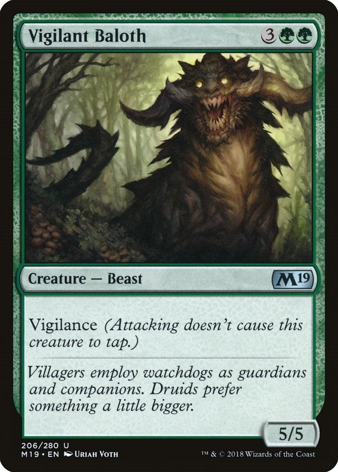 Image for Vigilant Baloth (206) [Core Set 2019] - Magic: The Gathering