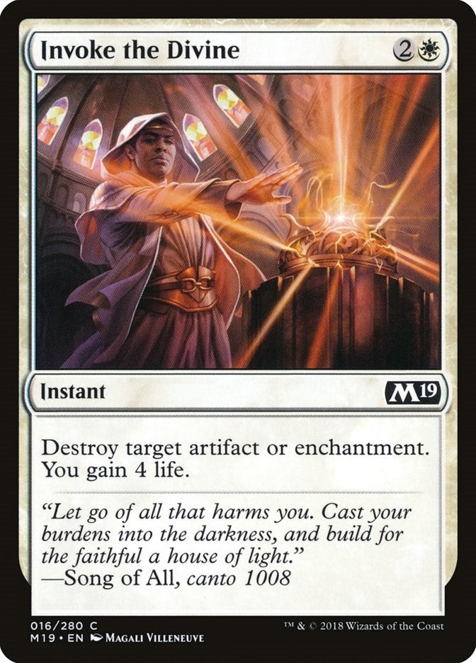 Image for Invoke the Divine (16) [Core Set 2019] - Magic: The Gathering