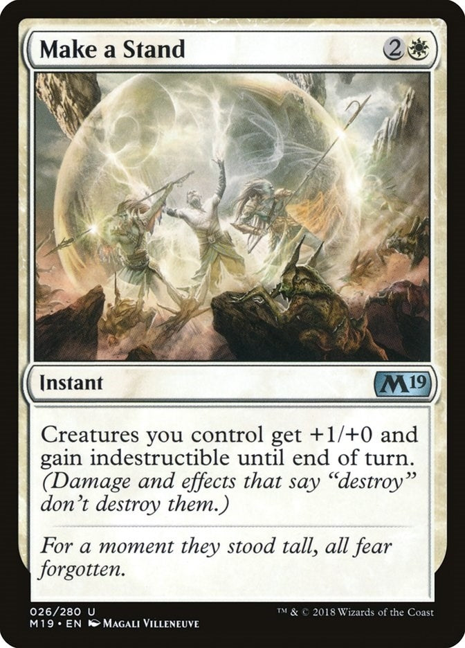 Image for Make a Stand (26) [Core Set 2019] - Magic: The Gathering