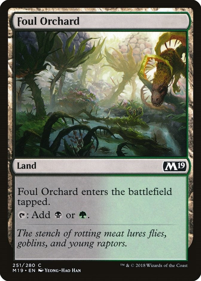 Image for Foul Orchard (251) [Core Set 2019] - Magic: The Gathering