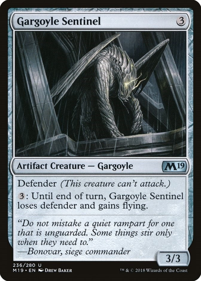 Image for Gargoyle Sentinel (236) [Core Set 2019] - Magic: The Gathering