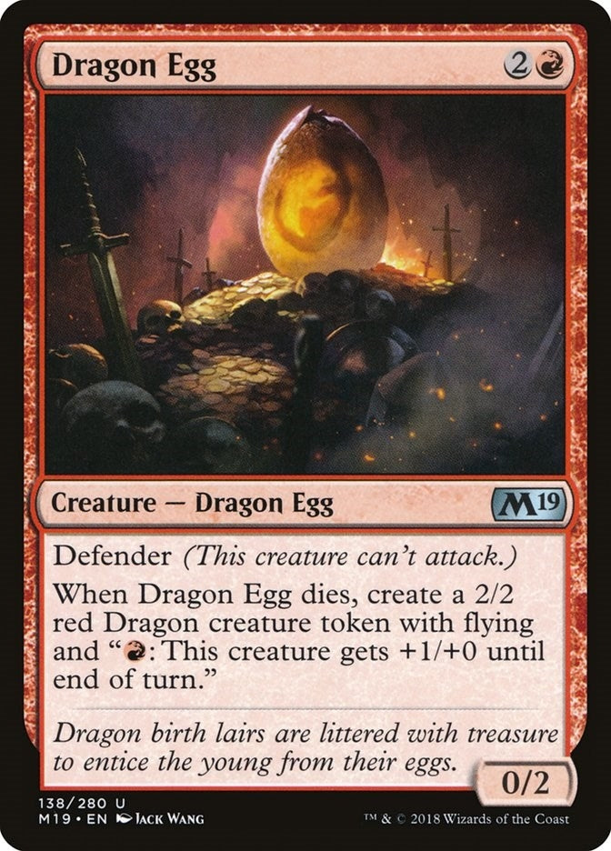 Image for Dragon Egg (138) [Core Set 2019] - Magic: The Gathering