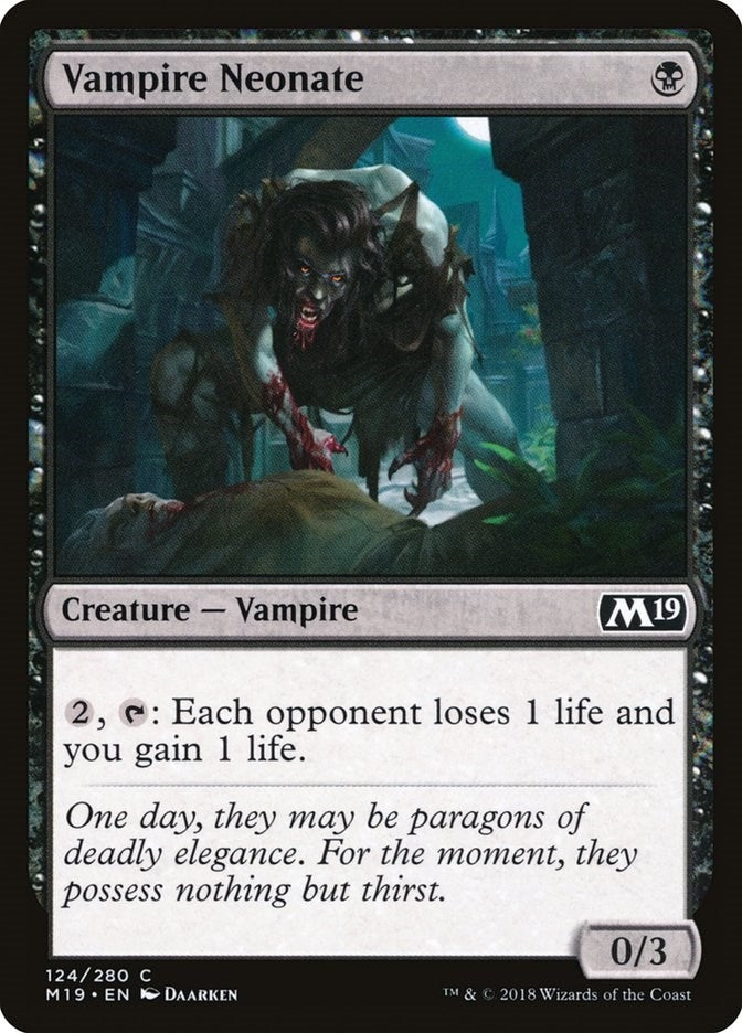 Image for Vampire Neonate (124) [Core Set 2019] - Magic: The Gathering