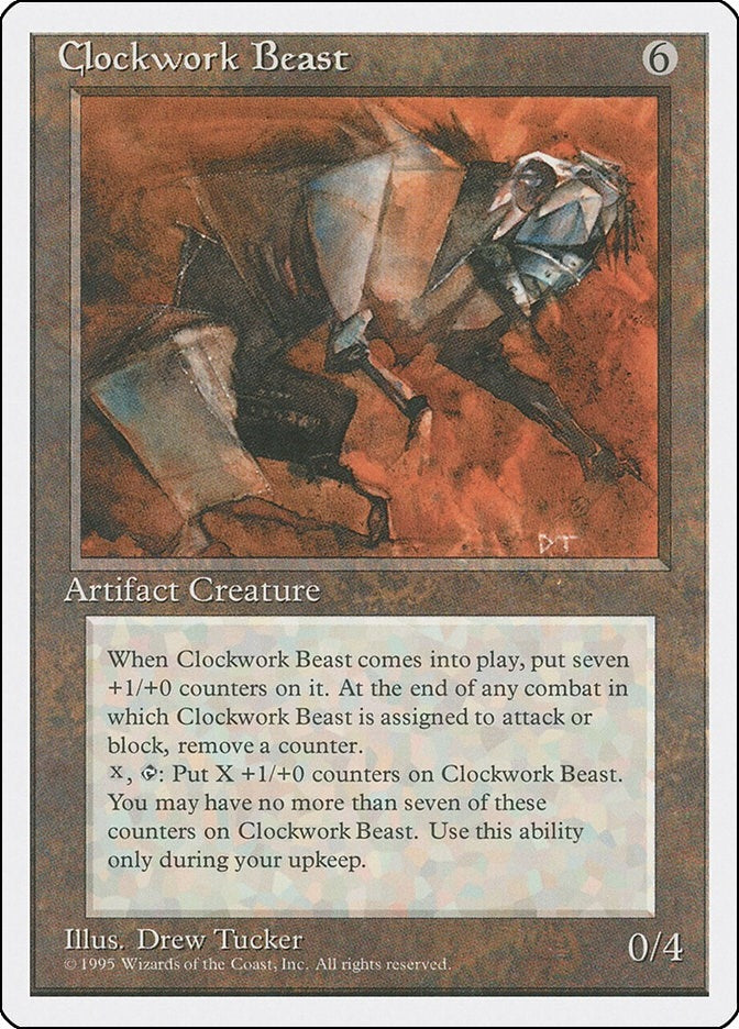 Image for Clockwork Beast [Fourth Edition] - Magic: The Gathering
