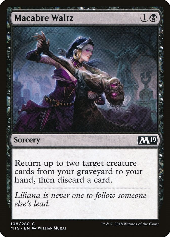 Image for Macabre Waltz (108) [Core Set 2019] - Magic: The Gathering