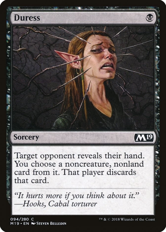 Image for Duress (94) [Core Set 2019] - Magic: The Gathering