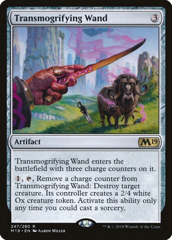 Image for Transmogrifying Wand (247) [Core Set 2019] - Magic: The Gathering