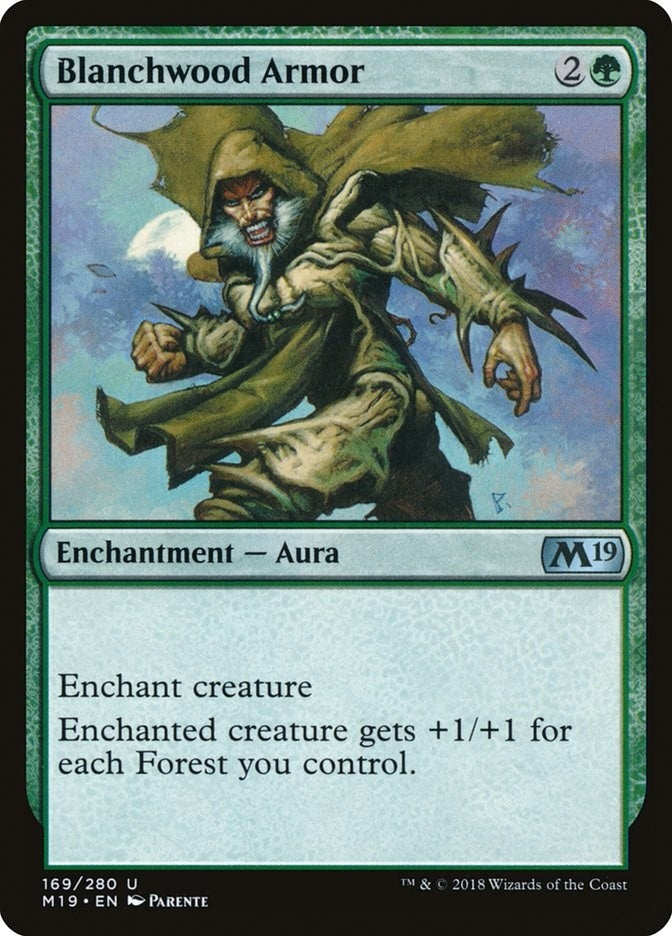 Image for Blanchwood Armor (169) [Core Set 2019] - Magic: The Gathering