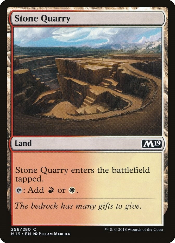 Image for Stone Quarry (256) [Core Set 2019] - Magic: The Gathering