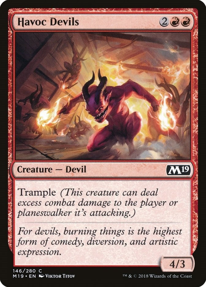 Image for Havoc Devils (146) [Core Set 2019] - Magic: The Gathering