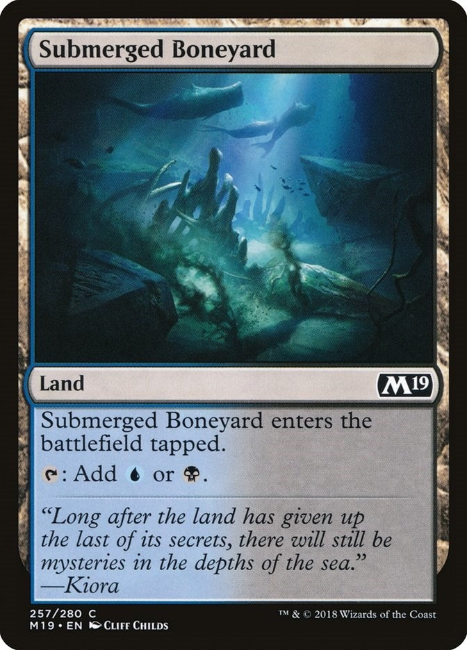 Image for Submerged Boneyard (257) [Core Set 2019] - Magic: The Gathering
