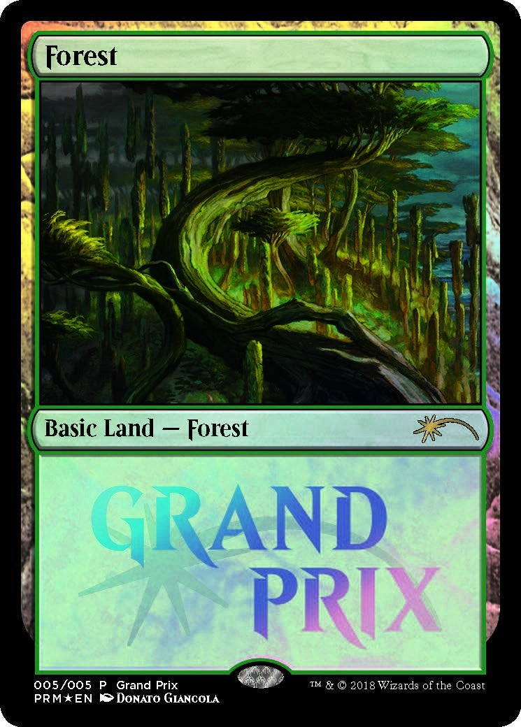 Image for Forest (5) [Grand Prix Promos] - Magic: The Gathering