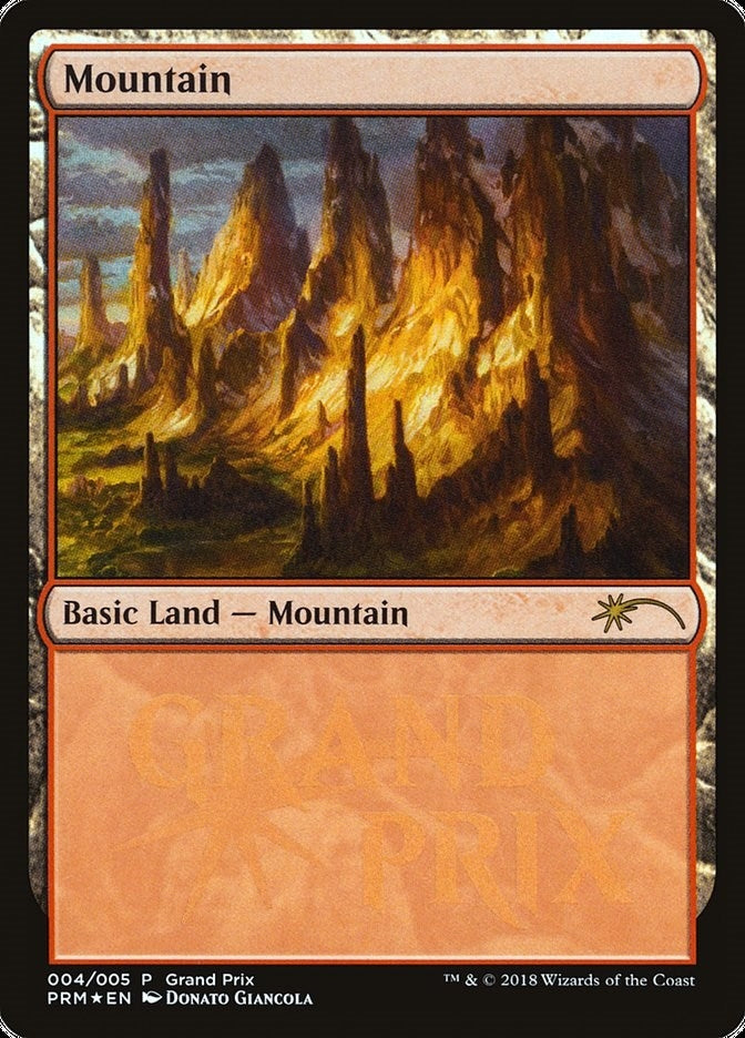 Image for Mountain (4) [Grand Prix Promos] - Magic: The Gathering