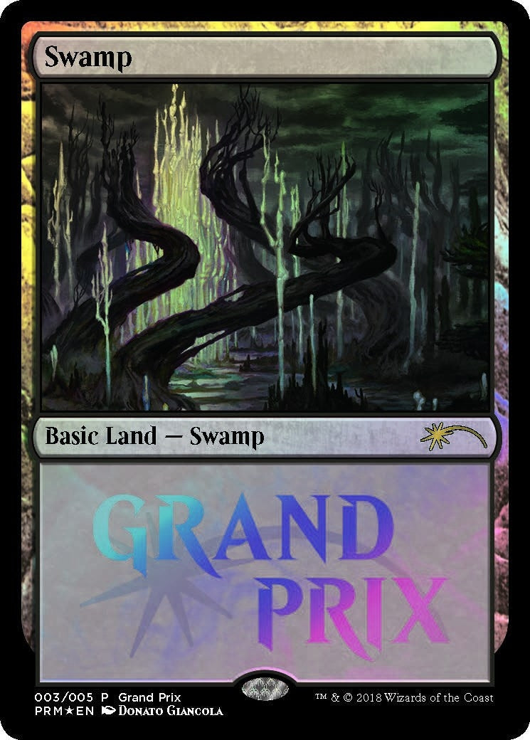 Image for Swamp (3) [Grand Prix Promos] - Magic: The Gathering