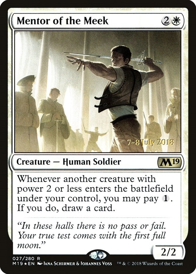 Image for Mentor of the Meek (27) [Prerelease Cards] - Magic: The Gathering