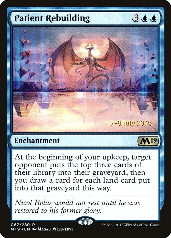 Image for Patient Rebuilding (67) [Prerelease Cards] - Magic: The Gathering
