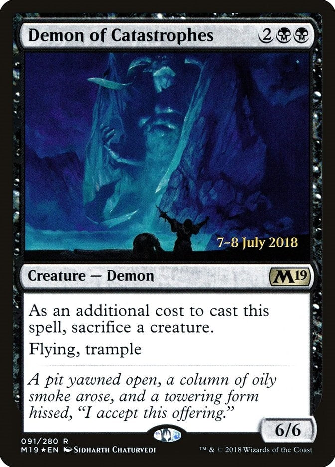 Image for Demon of Catastrophes (91) [Prerelease Cards] - Magic: The Gathering