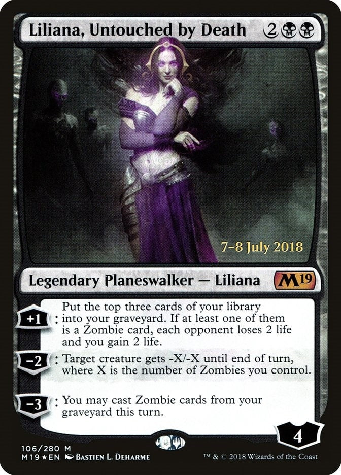 Image for Liliana, Untouched by Death (106) [Prerelease Cards] - Magic: The Gathering