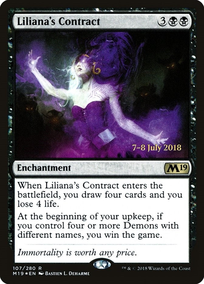Image for Liliana's Contract (107) [Prerelease Cards] - Magic: The Gathering