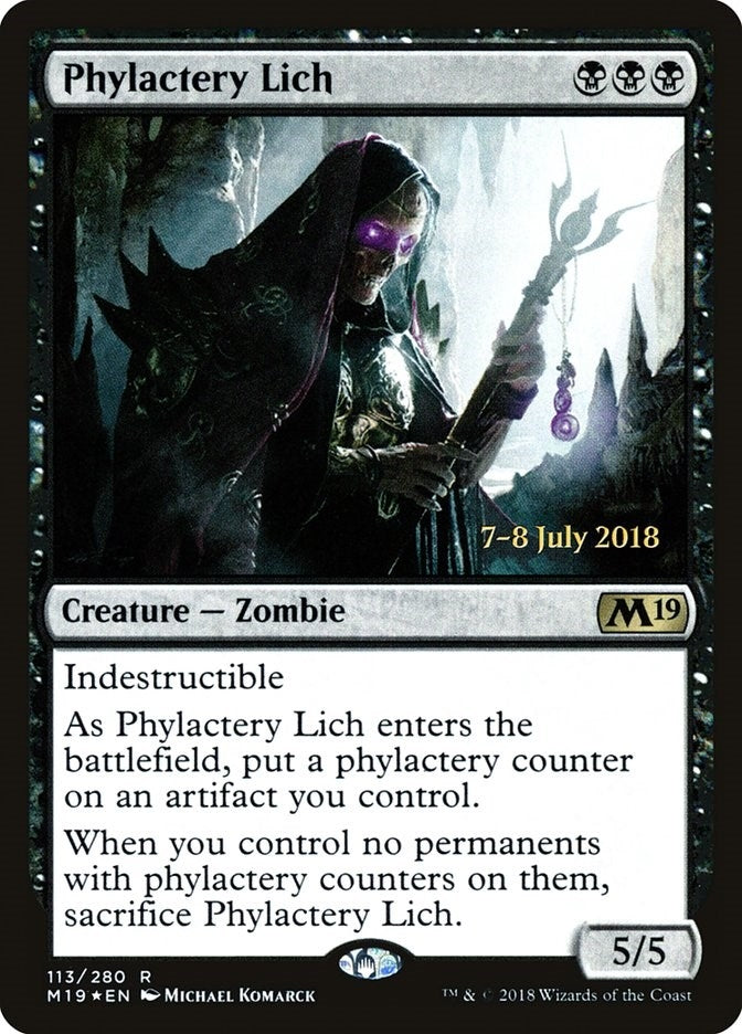Image for Phylactery Lich (113) [Prerelease Cards] - Magic: The Gathering