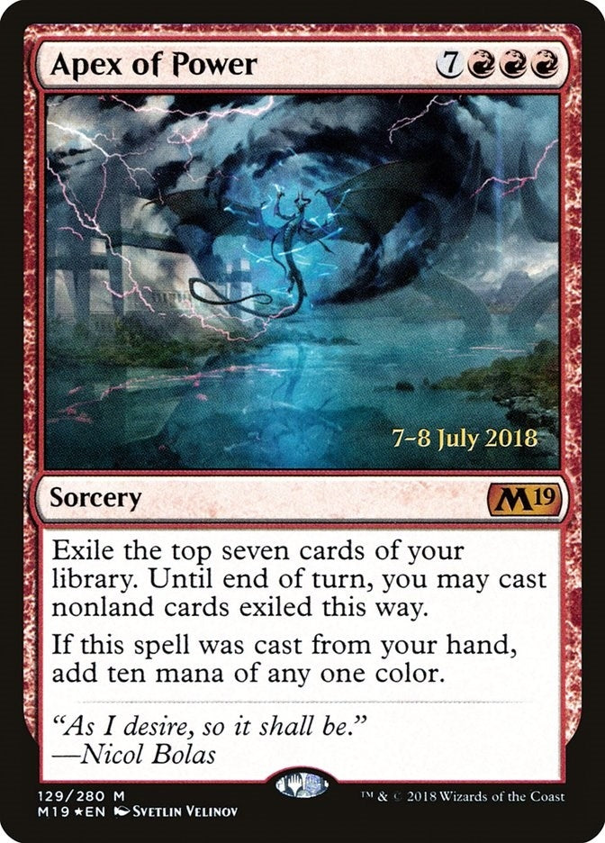 Image for Apex of Power (129) [Prerelease Cards] - Magic: The Gathering
