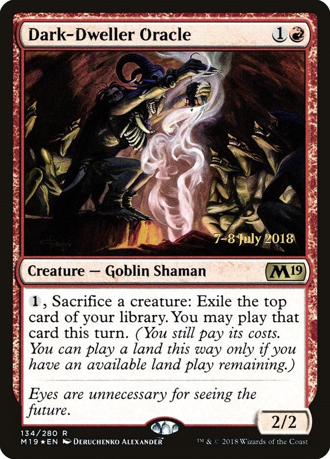 Image for Dark-Dweller Oracle (134) [Prerelease Cards] - Magic: The Gathering