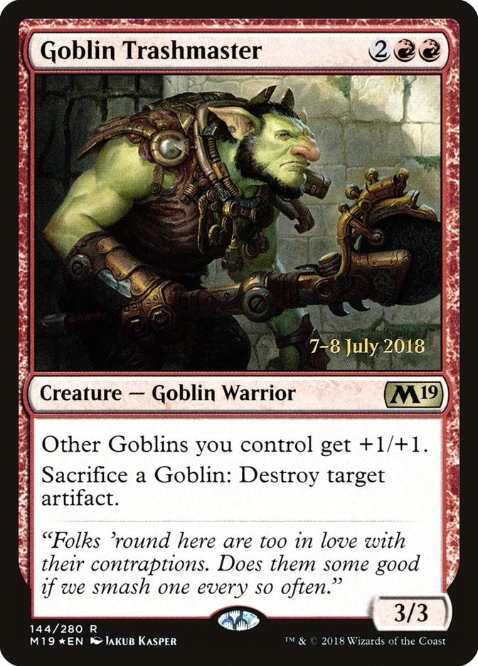 Image for Goblin Trashmaster (144) [Prerelease Cards] - Magic: The Gathering