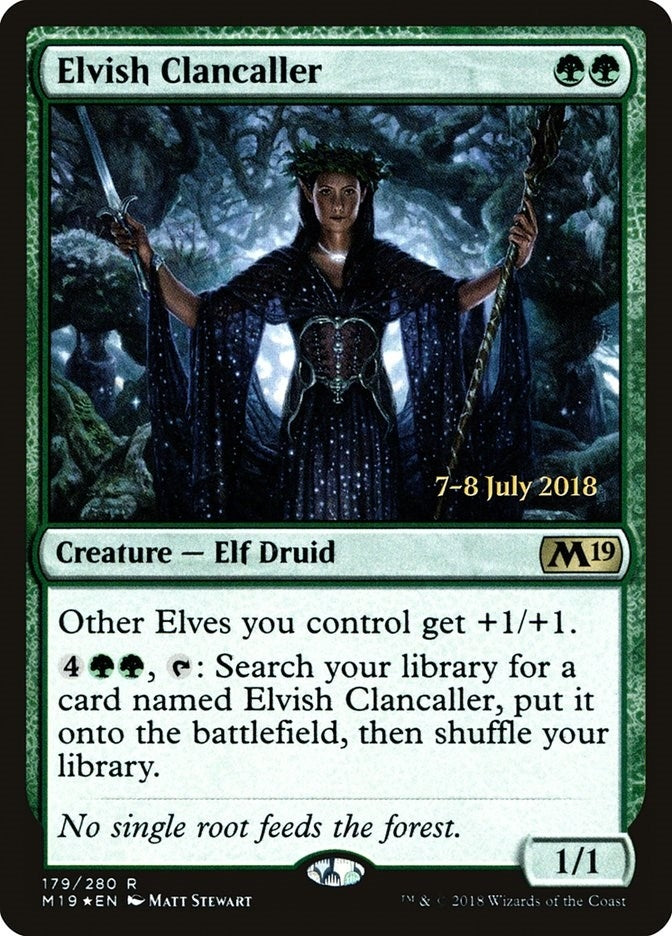 Image for Elvish Clancaller (179) [Prerelease Cards] - Magic: The Gathering