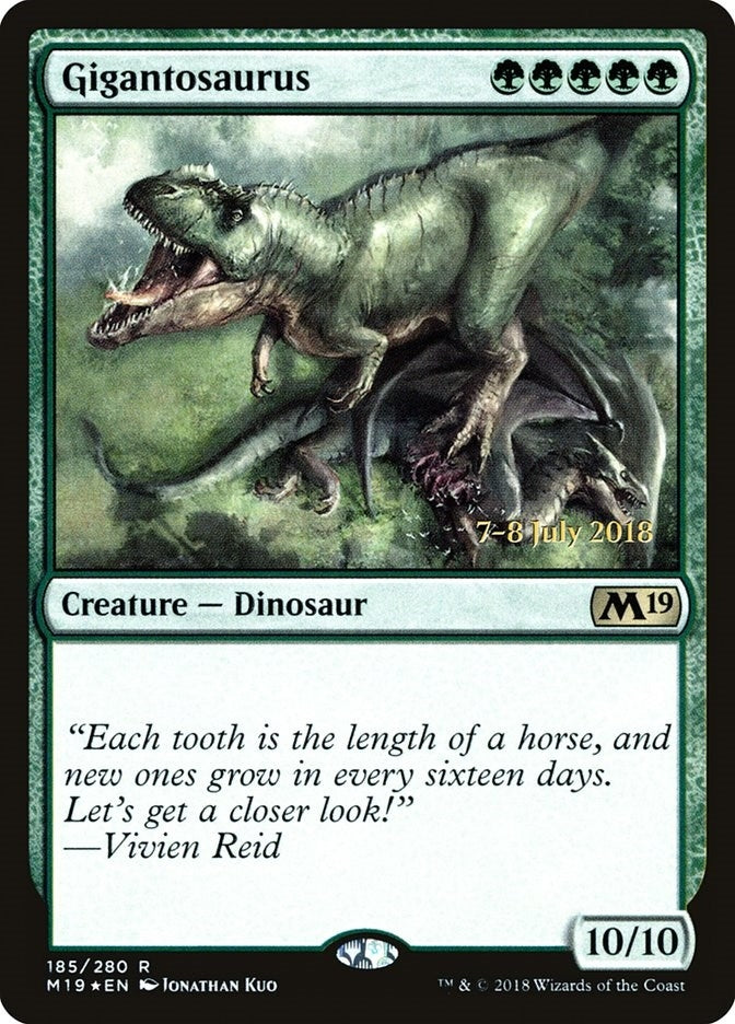 Image for Gigantosaurus (185) [Prerelease Cards] - Magic: The Gathering