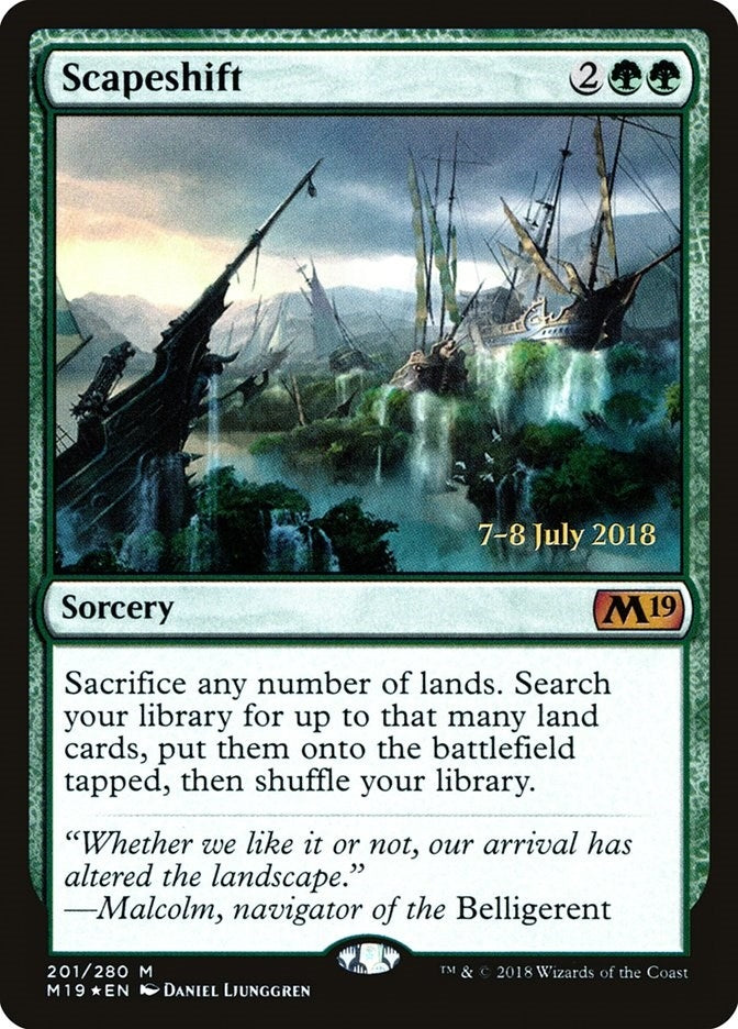 Image for Scapeshift (201) [Prerelease Cards] - Magic: The Gathering