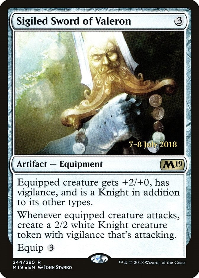 Image for Sigiled Sword of Valeron (244) [Prerelease Cards] - Magic: The Gathering