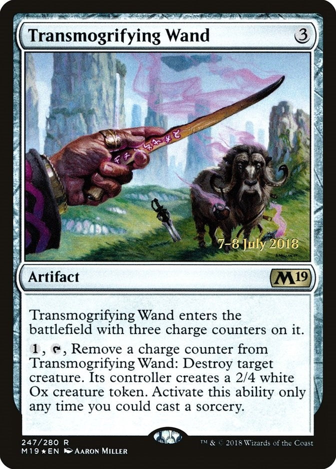 Image for Transmogrifying Wand (247) [Prerelease Cards] - Magic: The Gathering